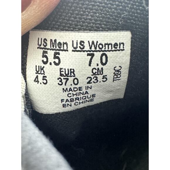 Vans Shoes Mens Size 5.5 Black Floral Hawaiian Canvas Skate Low Top Womens 7 - Picture 9 of 9